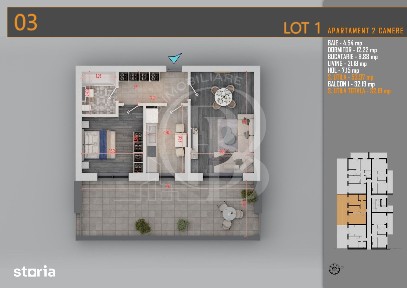 Apartament 2 camere cu terasa-Titan Pallady Metrou Teclu