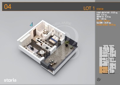 Apartament 2 camere cu Terasa-Theodor Pallady