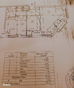 Apartament 2 camere decomandat | 61 mp utili | Zona Piața Victoriei