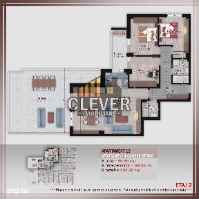 Apartament 4 Camere cu terasa 51mp, Pallady, Metrou Nicolae Teclu
