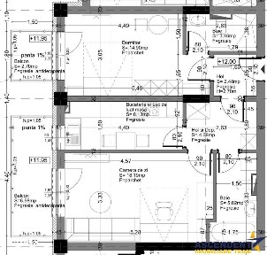 Dublu confort: 2 camere decomandate, 2 bai, 2 balcoane, clasa A, Avant