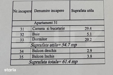 Studio 2 camere open space, 46.30 mp, zona Damila