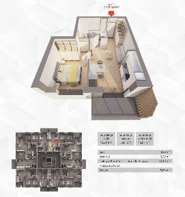 Apartament in R39 by ARED-direct de la dezvoltator, fără agenție! Ap.6