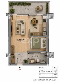 Apartament Tip Studio-Parc Sebastian