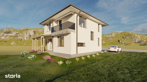 Casa individuala NZEB | Intrare Chinteni | 5 camere | Teren 500 mp