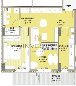 Apartament cu 2 camere in Iris - Ansamblu Exclusivist, imobil nZEB