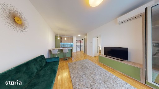 Apartament luminos cu 2 camere si parcare in Luxuria Domenii Residence