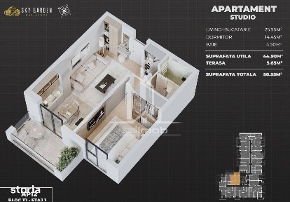Apartament mpodern cu 2 camere, etaj 1, pisicina, zona Splaiul Unirii