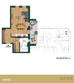 Apartament 24 D-1 camera-Future Residence-Zona Torontal-Piscina privat