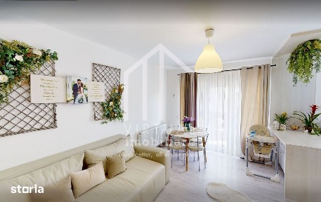 Apartament cu 2 camere, 49mp utili +balcon, etaj intermediar- Selimbar