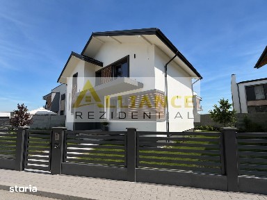 Vila individuala P+1E - 5 camere 2 bai - 260mp teren