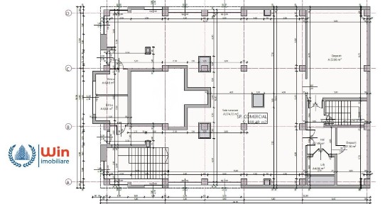 Spatiu 543mp Piata Marasti | Vitrina generoasa | Vad Pietonal Ridicat!