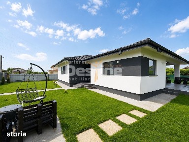 Casa parter + subsol, 4 camere, 136,7 mp utili, 500 mp teren Breazu