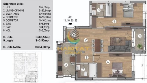 3 camere Acte gata Discount 2000 euro din Pret