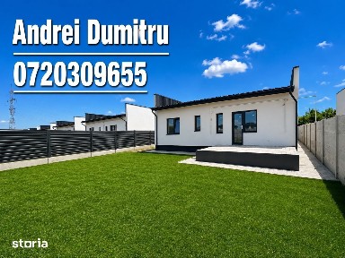 Casă nouă în Berceni, pe parter, 4 camere, 3 dormitoare, teren 412 mp!