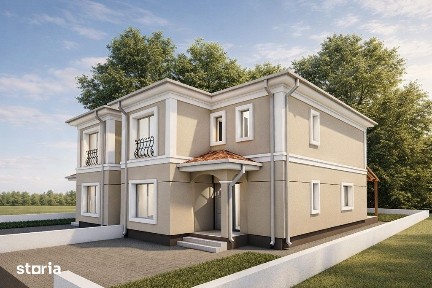Casă duplex de vânzare în Moșnița Nouă - despărțită prin cameră tehnic