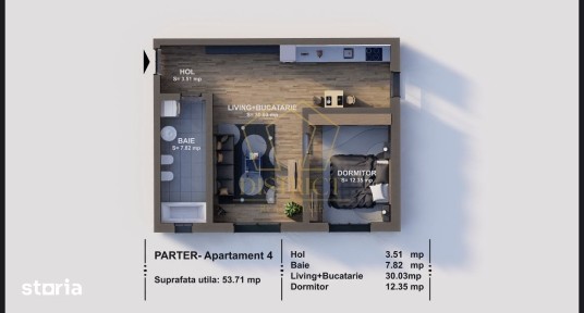 Apartament superb cu 2 camere I Braytim