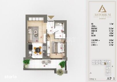 2 Camere in Ansamblu Premium | Terasa Generoasa | Incalzire in Pardose