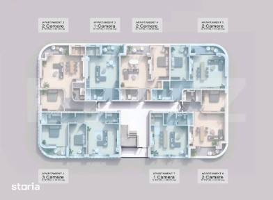 Apartament 2 camera, 52.22 mp, zona Pacurari - Rediu
