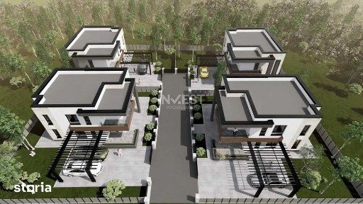 Casa individuala, 4 camere, 3 bai, proiect nou - Central Valea Lupul
