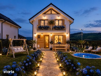 Case noi la cheie sau la rosu,teren 700 mp,perfect dret in Sângeorgiu