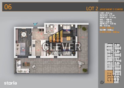 Apartament 3 camere | Terasa 67 mp | Pallady | Comision 0% metrou Tecl