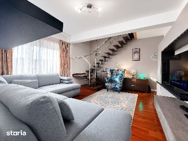 Apartament 3 camere, terasă 23,63 mp, parcare - complet mobilat