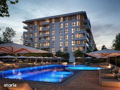Apartament nou cu 3 camere, 2 bai, proiect rezidential cu piscina