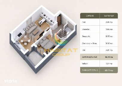 Apartament 2 camere - Predare imediata