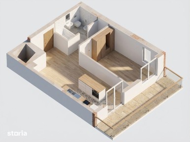 OPORTUNITATE! Ansamblu NZEB! 2 Camere si terasa, Dambul-Rotund