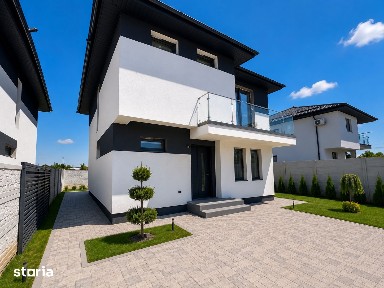 Casa P+1E- 5 camere, 3 bai și încălzire în pardoseală | Comuna Berceni