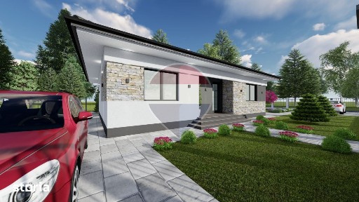 Casă nouă cu 4 camere LA ROSU si 550m2 teren Mocira, Maramureș