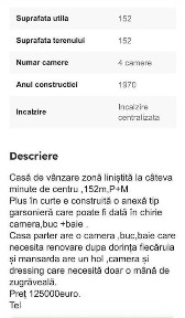 Vând sau schimb casa cu apartament