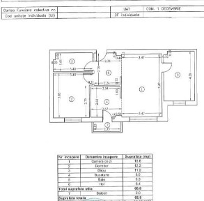 3 camere - X-Residence 1 Decembrie - 63mp - etaj 1 - prima inchiriere