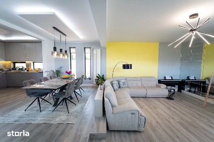 Casa exclusivista in Rediu, Iasi cu vedere la padure, premium mobilata, cu garaj, panouri + baterii
