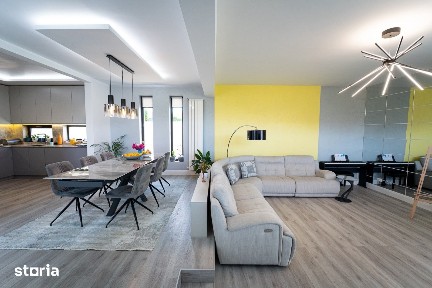 Casa exclusivista in Rediu, Iasi cu vedere la padure, premium mobilata, cu garaj, panouri + baterii