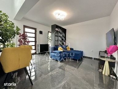 Duplex de inchiriat cu 3 camere si 2 bai complet mobilat in Giroc.