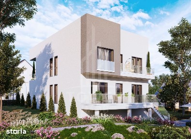 Casă modernă în Cisnădioara / Cisnădie - vedere către Cetatea Cisnădio