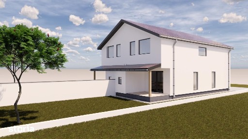 Duplex cu 4 camere, 100 mp utili, 10 mp terasa, 305 mp teren - Sag