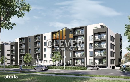 2 Camere | 61,3 mp Total | Etaj 3 | Balcon | Pallady
