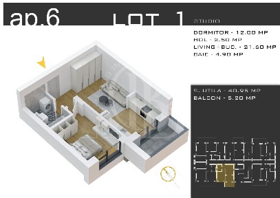Apartament 2 camere Parcare Bonus-Theodor Pallady-Sector 3