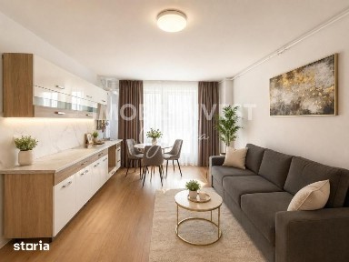 Apartament 2 camere, bloc nou, 54 mp, balcon, parcare