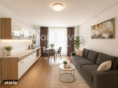 Apartament 2 camere, bloc nou, 54 mp, balcon, parcare