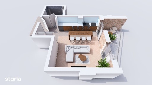 Apartament 43 mp | 1350 €/mp cu parcare inclusă | Predare 12 luni