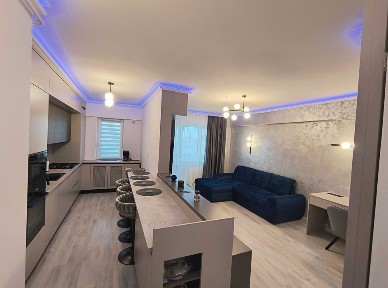 Proprietar ( fara comision) Apartament 2 camere mobilat si utilat complet, amenajare premium de lux, parcare subterana inclusa, Complex Unirea Towers