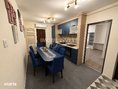 Apartament cu 2 camere,etaj 1, mobilat si utilat,loc de parcare, 81000