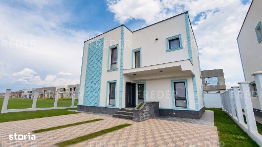 Vilă premium P+1 în Tunari, Str. 1 Decembrie. Arhitectură modernă
