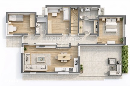 Casa pe Un Singur Nivel | 143 mp Utili | 3 Dormitoare | Terasa 25 mp