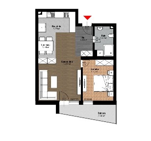 Apartament 2 Camere Complex Rezidential Aparthotel (TVA 21 % Inclus)