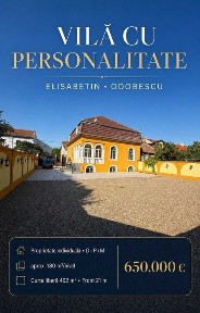Vilă individuală Elisabetin - Odobescu | D+P+M | teren 677 mp